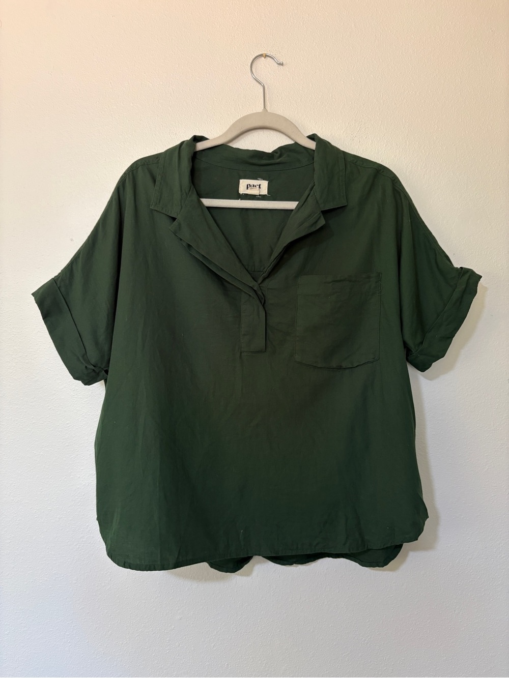 Pact Sunset Lightweight Cotton Popover Top